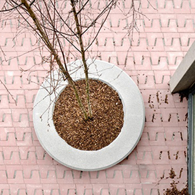 水磨石圓形樹(shù)池坐凳景觀花壇 水磨石圓形樹(shù)池坐凳景觀花壇