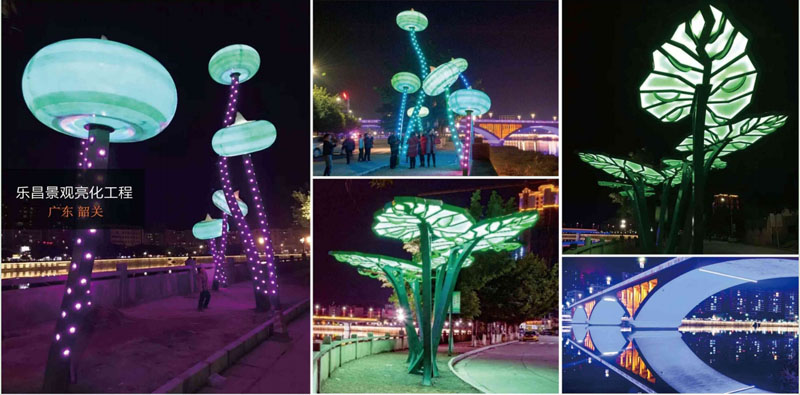 廣東韶關(guān)樂昌景觀亮化工程商業(yè)美陳景觀制作