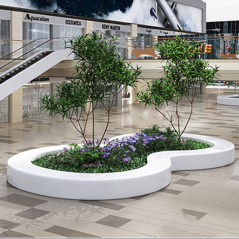 UHPC樹(shù)池坐凳異形花壇GRC混凝土花池