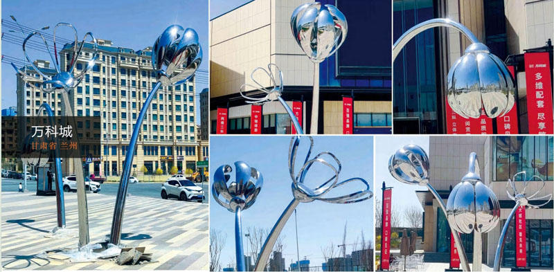 甘肅蘭州萬科城美陳景觀雕塑制作案例