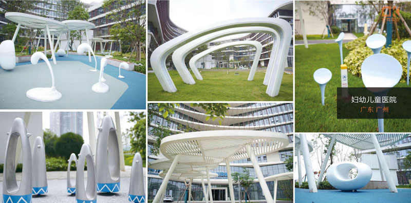 廣東廣州婦幼兒童醫(yī)院美陳景觀雕塑制作案例