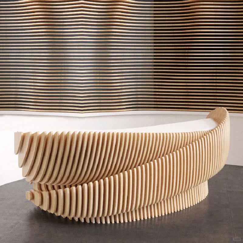 木質(zhì)切片前臺(tái)戶外藝術(shù)吧臺(tái)服務(wù)臺(tái)