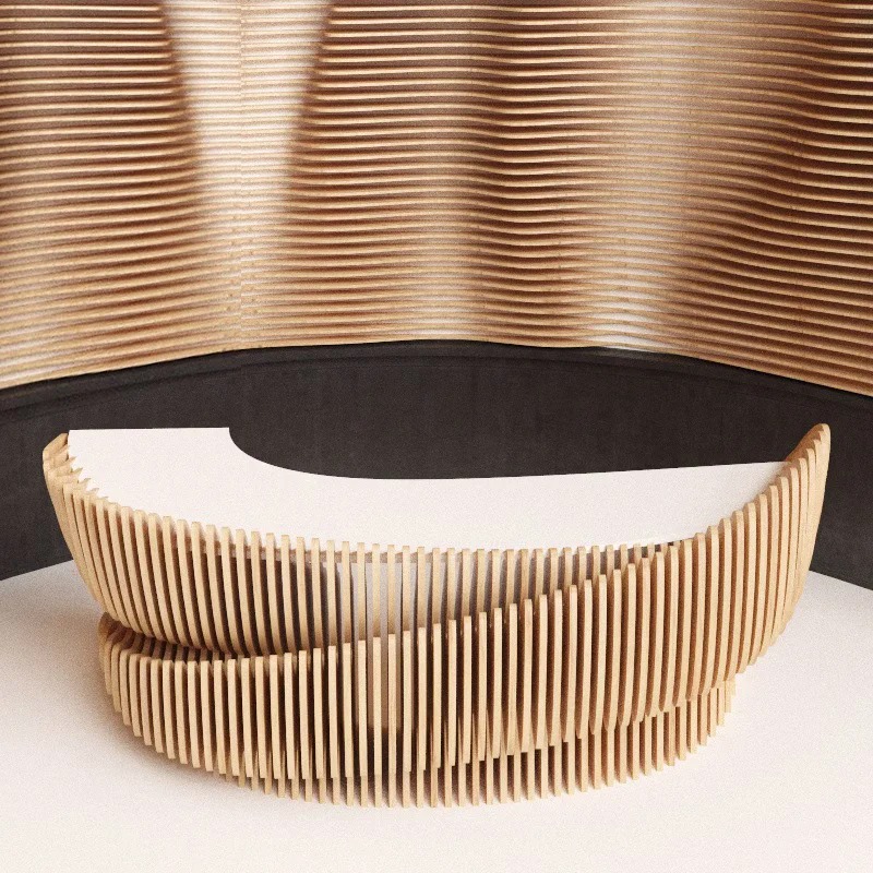 木質(zhì)切片前臺(tái)戶外藝術(shù)吧臺(tái)服務(wù)臺(tái)