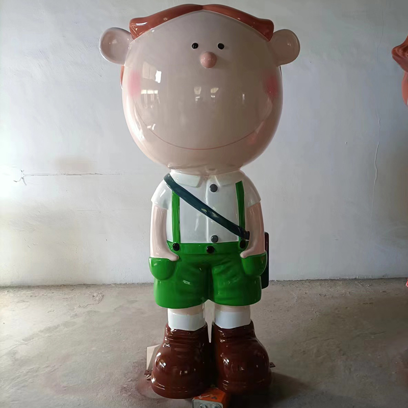 玻璃鋼卡通人物雕塑兒童幼兒園學(xué)校公仔玩偶