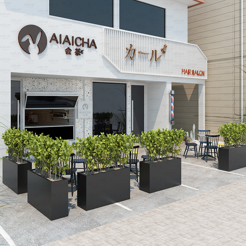 玻璃鋼長(zhǎng)方形花盆市政街道花箱 玻璃鋼長(zhǎng)方形花盆市政街道花箱