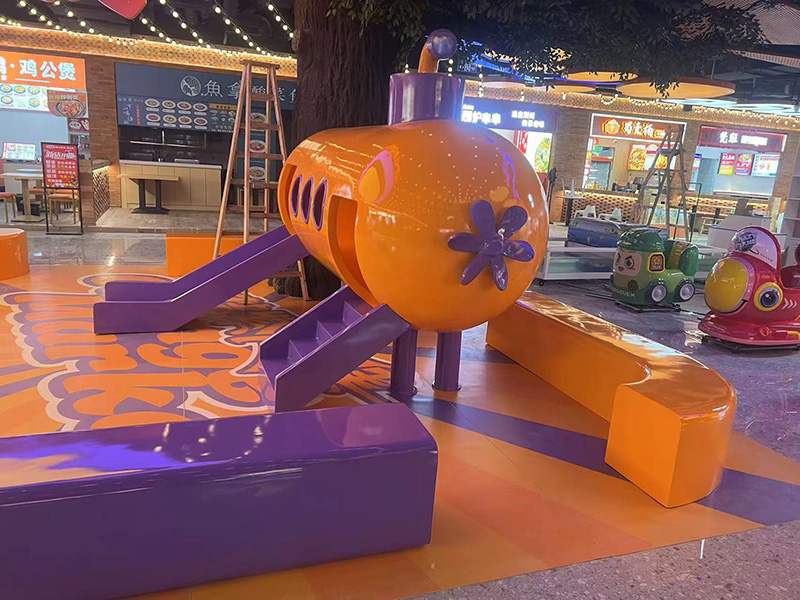 玻璃鋼滑梯雕塑造型幼兒園小區(qū)景觀擺件