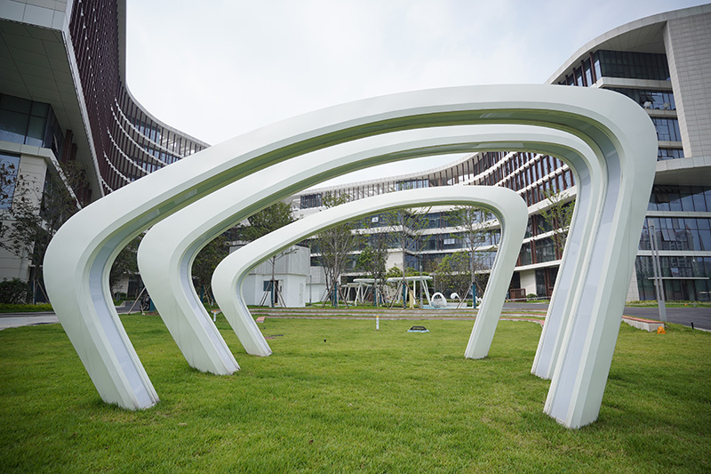 不銹鋼廊架大型景觀走廊異形金屬涼亭