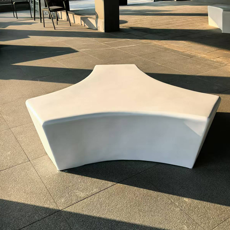 GRC混凝土異形坐凳UHPC造型Y字座椅 GRC混凝土異形坐凳UHPC造型Y字座椅