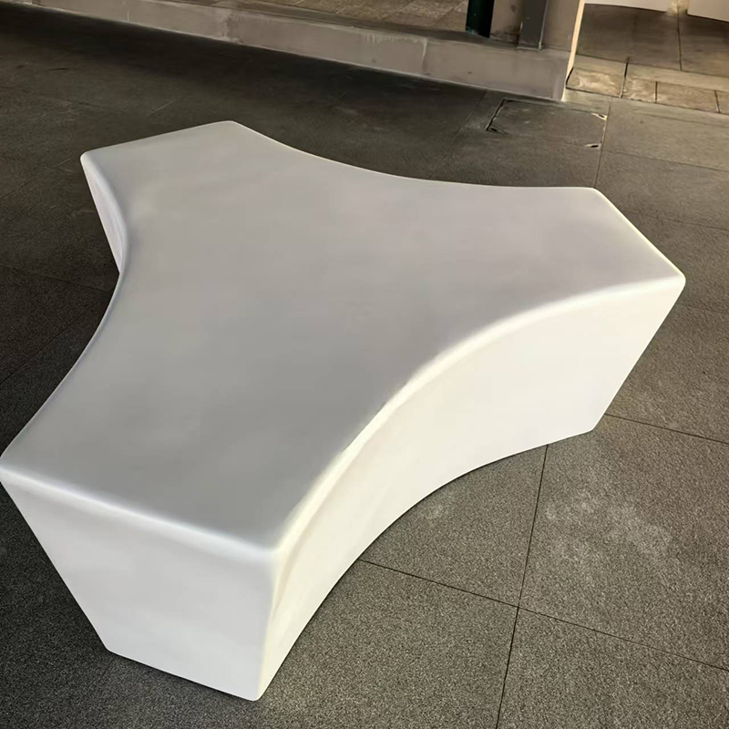 GRC混凝土異形坐凳UHPC造型Y字座椅 GRC混凝土異形坐凳UHPC造型Y字座椅