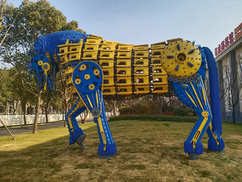 不銹鋼馬雕塑鏤空景觀雕塑動物造型擺件