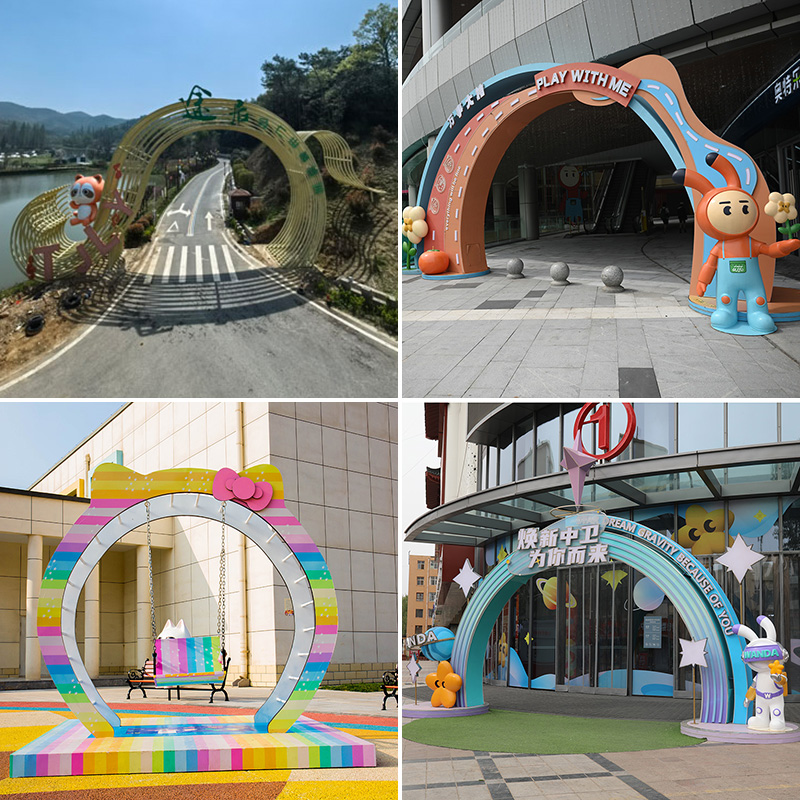 玻璃鋼卡通門頭造型雕塑藝術(shù)創(chuàng)意擺件 玻璃鋼卡通門頭造型雕塑藝術(shù)創(chuàng)意擺件