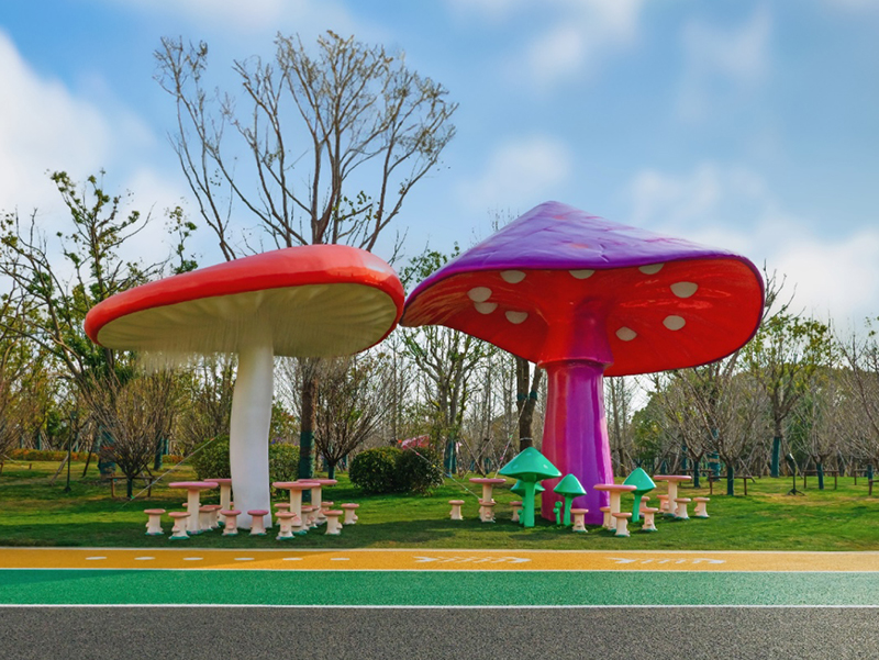 玻璃鋼大型蘑菇雕塑景觀造型藝術植物擺件 玻璃鋼大型蘑菇雕塑景觀造型藝術植物擺件
