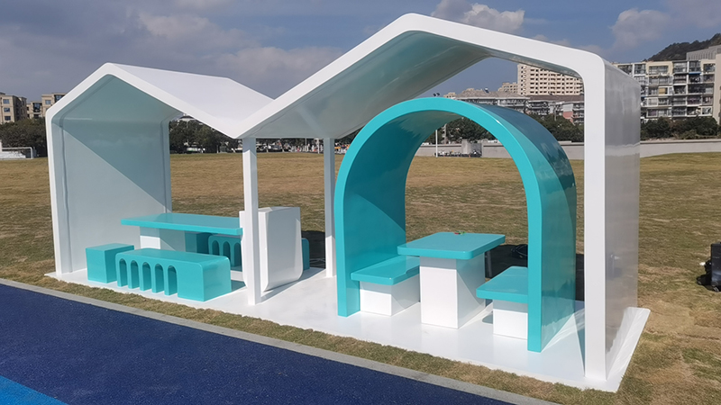 玻璃鋼涼亭坐凳，工廠定制硬核實(shí)力!