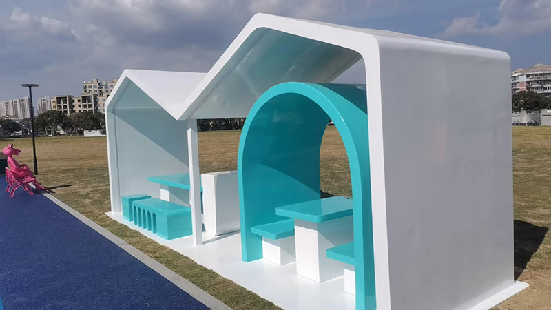 玻璃鋼涼亭坐凳，工廠定制硬核實(shí)力!