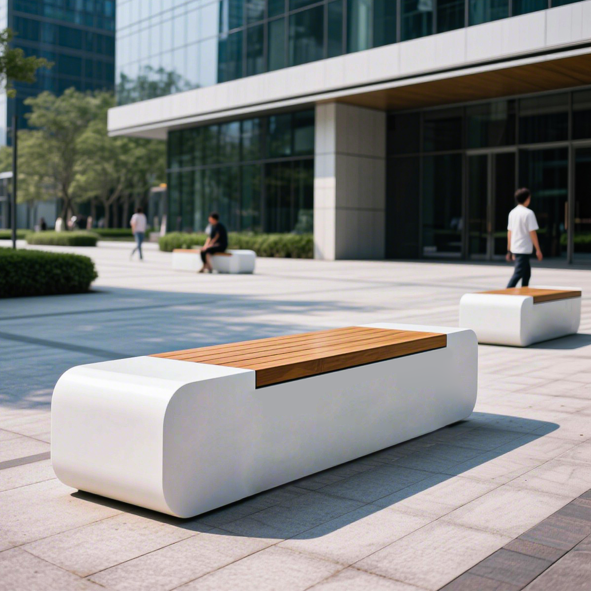 GRC混凝土玻璃鋼坐凳UHPC超高性能木面長條座椅 GRC混凝土玻璃鋼坐凳UHPC超高性能木面長條座椅