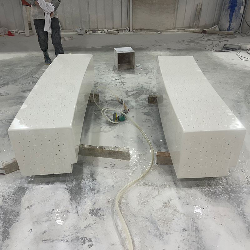 GRC長條坐凳UHPC混凝土戶外座椅